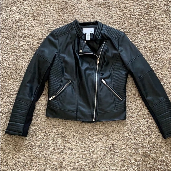 Bar III Jackets & Blazers - Bar III Faux Leather Moro Jacket